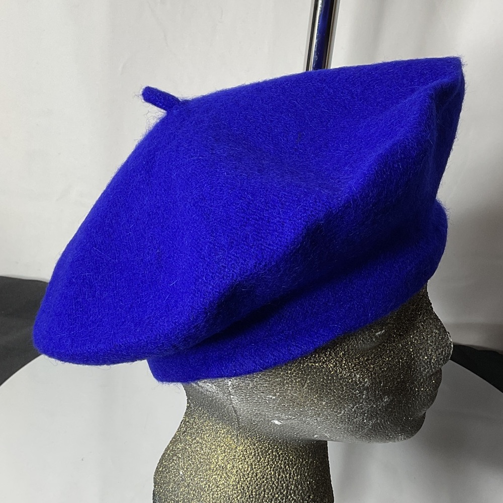 Vibrant Blue Beret - Picture 2 of 4